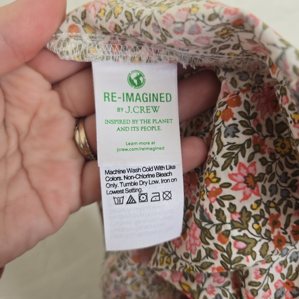 NEW J. Crew Floral Cinched Waist Puff Sleeve Dress - Picture 12 of 14